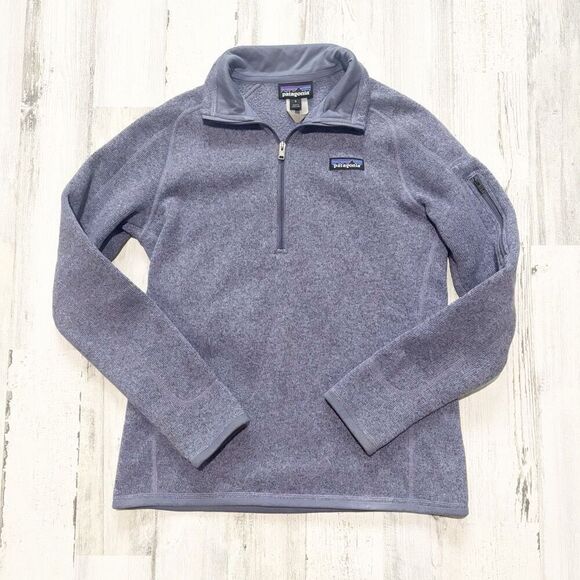 Patagonia Better Sweater Quarter-Zip Pullover Women's Purple Sz S - Picture 1 of 4